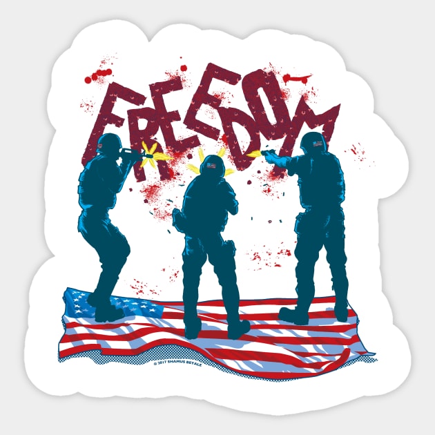 FREEDOM Sticker by Shamus_Beyale